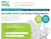 Tablet Screenshot of bestofstaffing.com